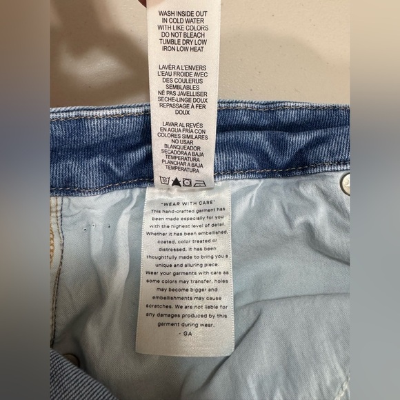 Good American Good Legs High Rise Skinny Jean Worn Hem Size 20 - Picture 9 of 10